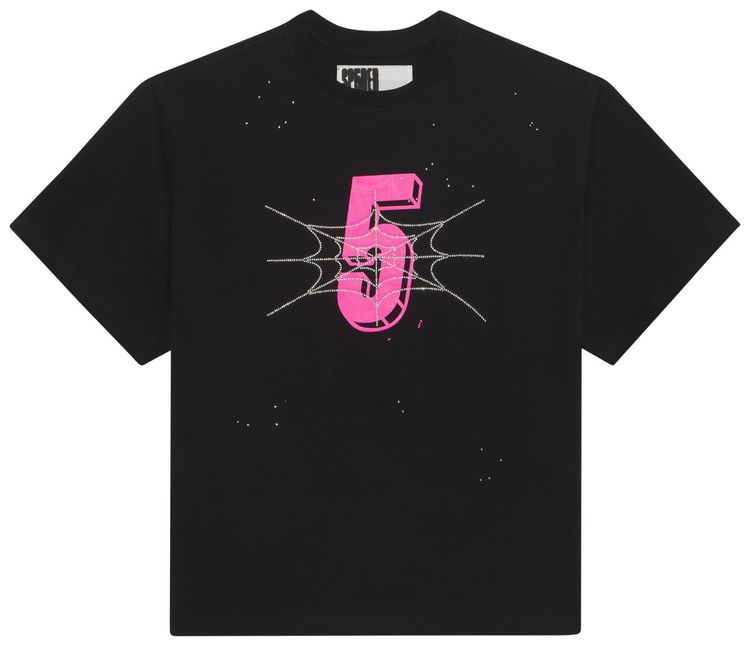 Sp5der Pavouk Rhinestone Tee Black