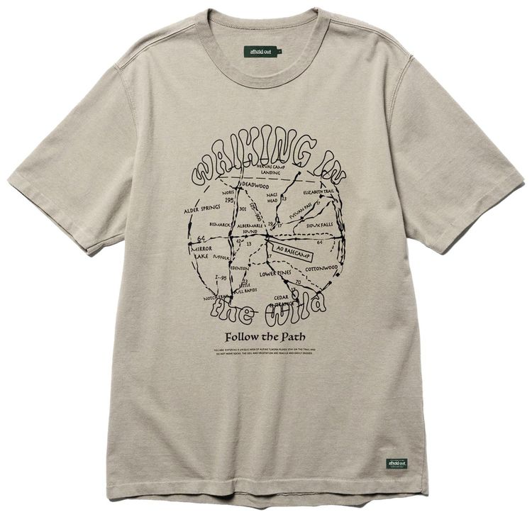 Afield Out Path T Shirt Sand