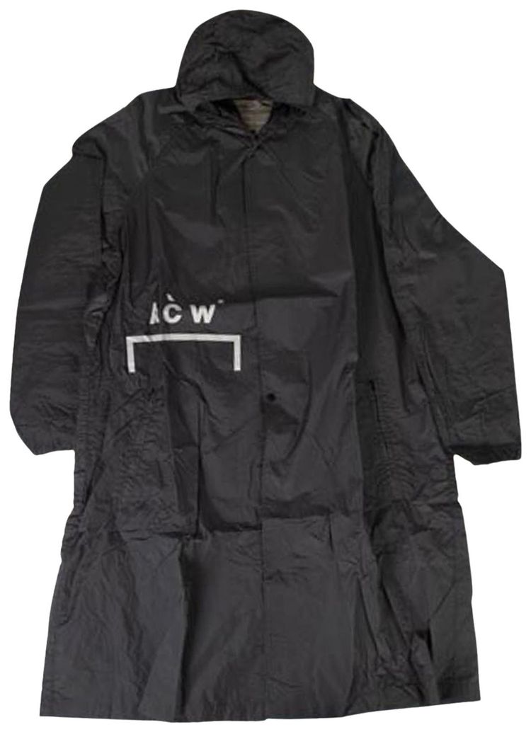 A Cold Wall Long Hooded Rain Jacket Grey