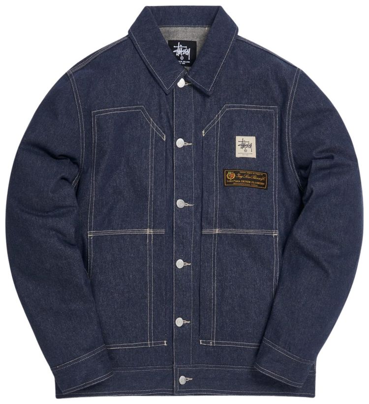 1017 ALYX 9SM x Stussy x Loro Piana Denim Jacket Blue Denim
