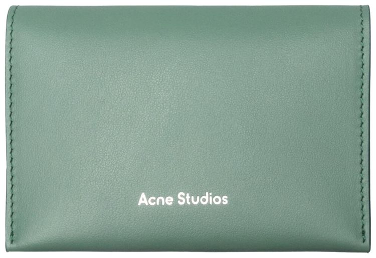 Acne Studios Bifold Card Holder Sage Green
