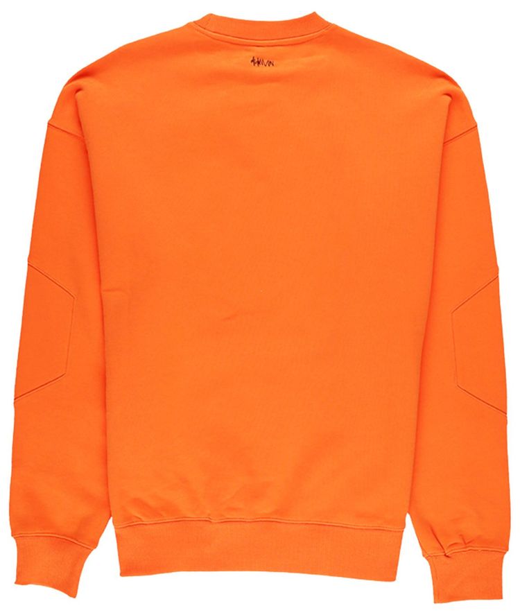 Ader Error Semi Oversized Long Sleeve T Shirt Orange