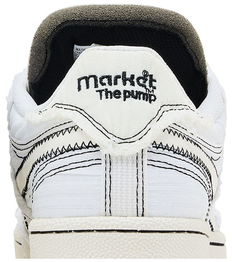 Market x Reebok Club C 85 Pump Chalk Black