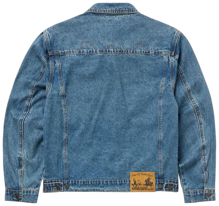 One Of These Days Denim Trucker Jacket Washed Indigo