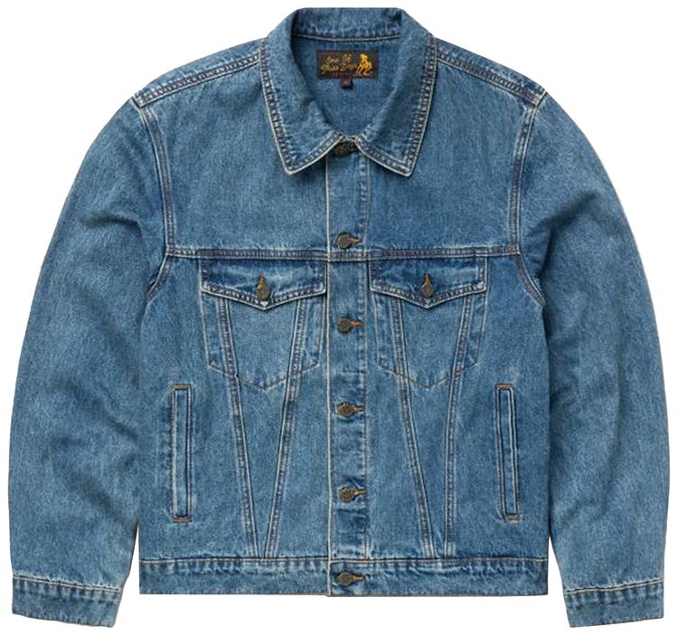 One Of These Days Denim Trucker Jacket Washed Indigo
