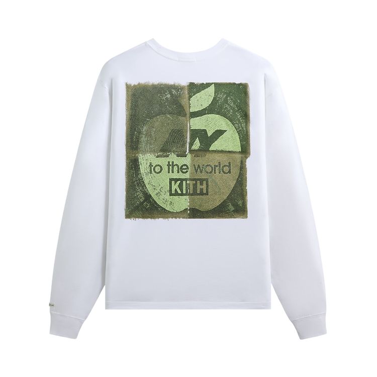 Kith x New Balance Ny Woodblock Long Sleeve Pocket Tee White