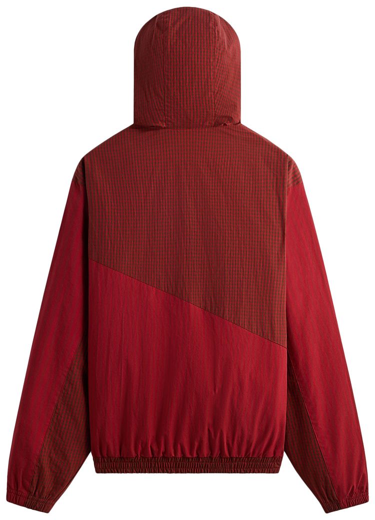 Kith x New Balance Poplin Mix Madison V Jacket Biking Red
