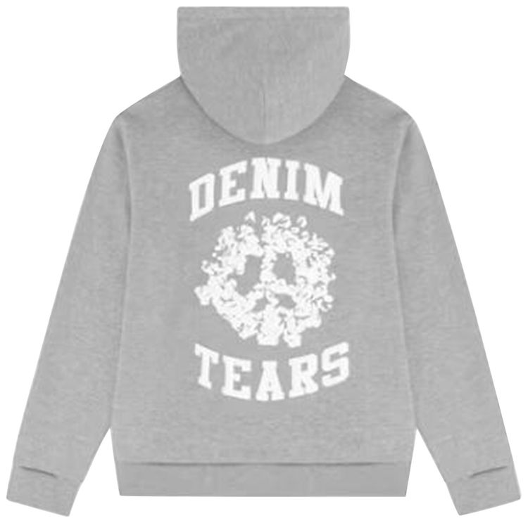 Denim Tears Denim University Zip Hoodie GreyWhite