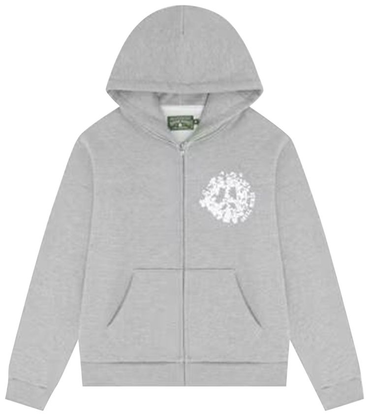 Denim Tears Denim University Zip Hoodie GreyWhite