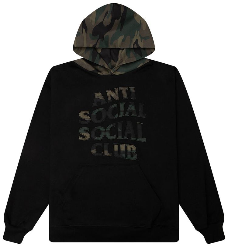 Anti Social Social Club Applique Hoodie BlackCamo