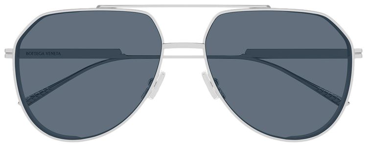 Bottega Veneta Pilot Shape Sunglasses SilverBlue