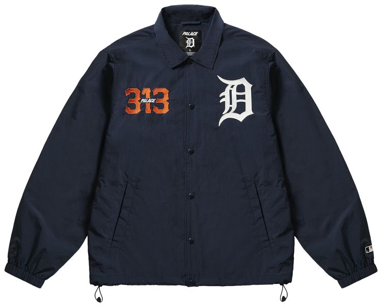 Palace x Detroit Tigers Coach Jacket Navy