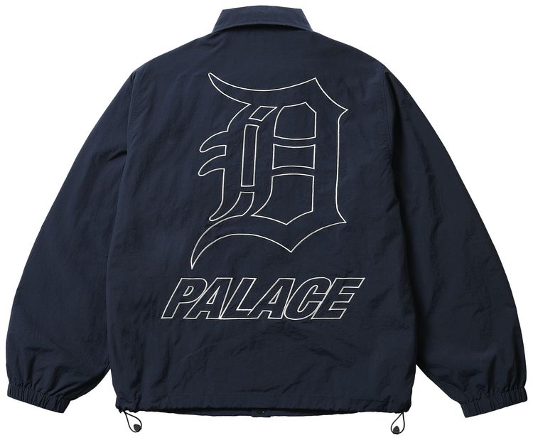 Palace x Detroit Tigers Coach Jacket Navy
