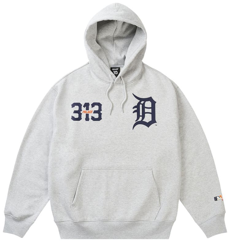 Palace x Detroit Tigers Hood Grey Marl
