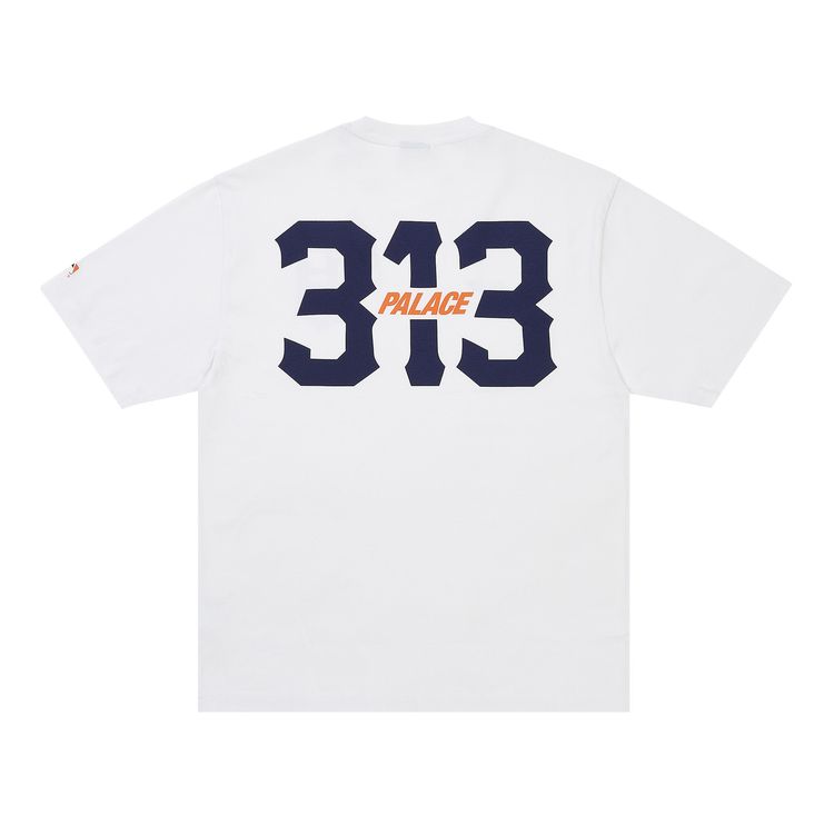 Palace x Detroit Tigers T Shirt White