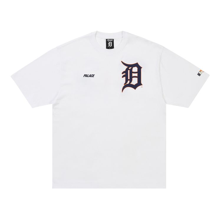 Palace x Detroit Tigers T Shirt White