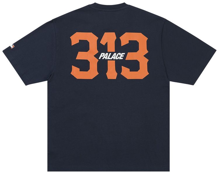 Palace x Detroit Tigers T Shirt Navy