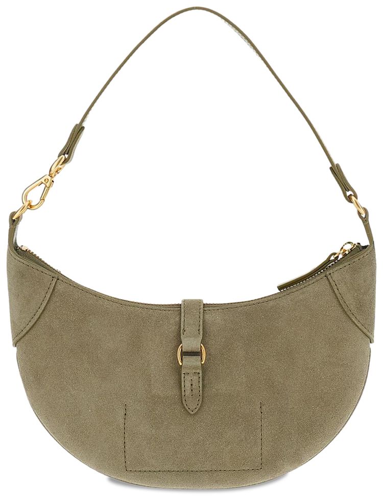 Polo Ralph Lauren Suede Polo ID Small Bag Light Olive