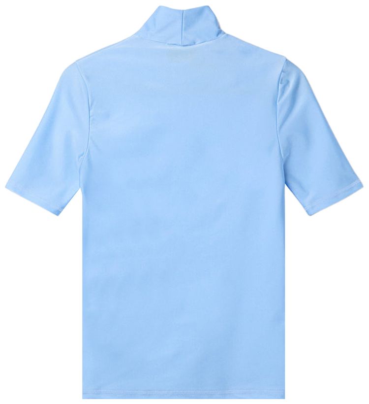Coperni High Neck Fitted Top Blue