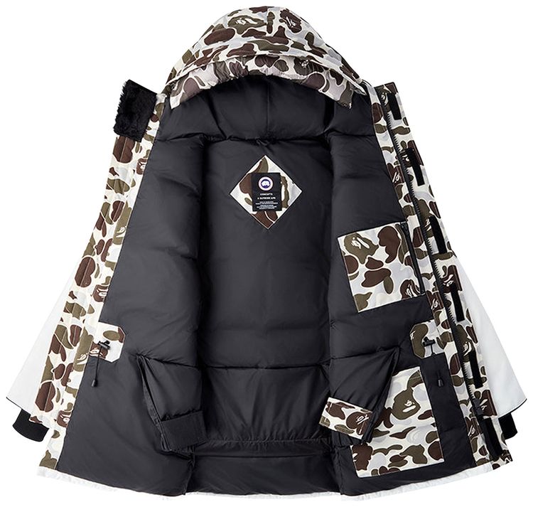 Canada Goose x BAPE Expedition Parka WhiteGiant ABC Snow Camo