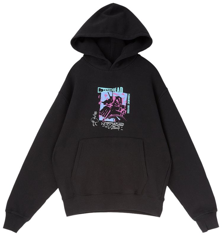 Brain Dead Permanent Universe Hoodie Black