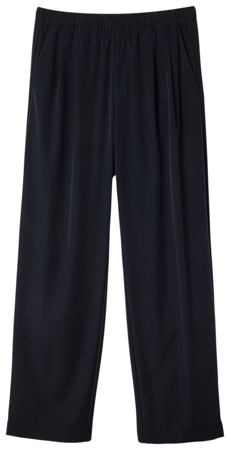 Dime Pleated Nylon Pants Black
