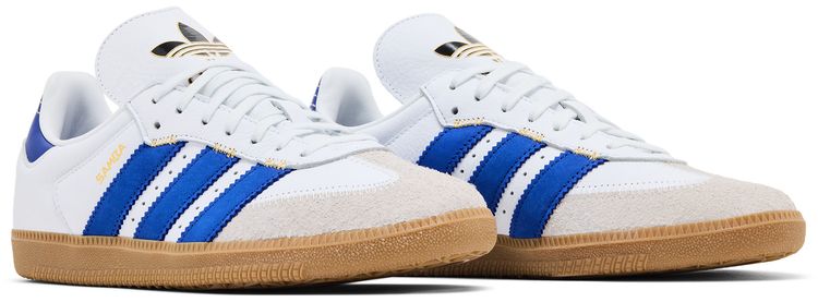 adidas Wmns Samba OG Oversized Logo   White Semi Lucid Blue