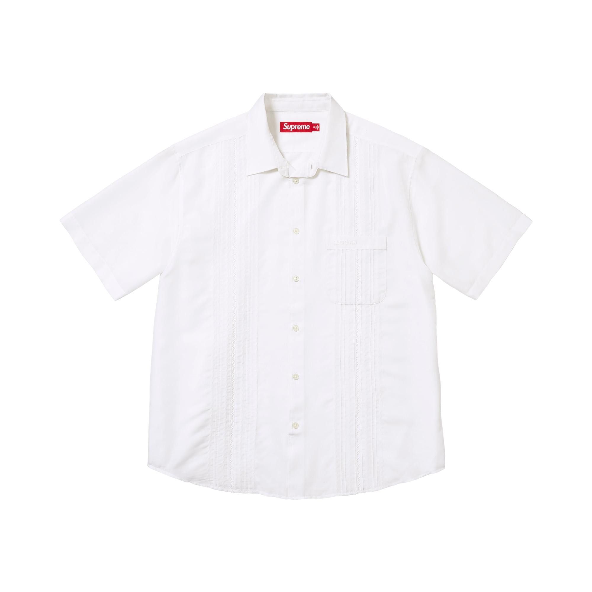 新品 26SS Supreme Pintuck S/S Shirt White Buy Supreme Pintuck Short-Sleeve Shirt 'White' - SS26S9 WHITE | GOAT