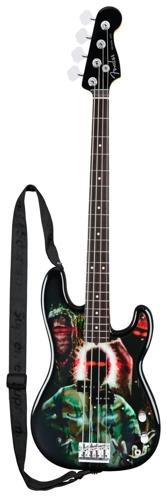 Supreme x Fender American Professional Ii Precision Bass Multicolor