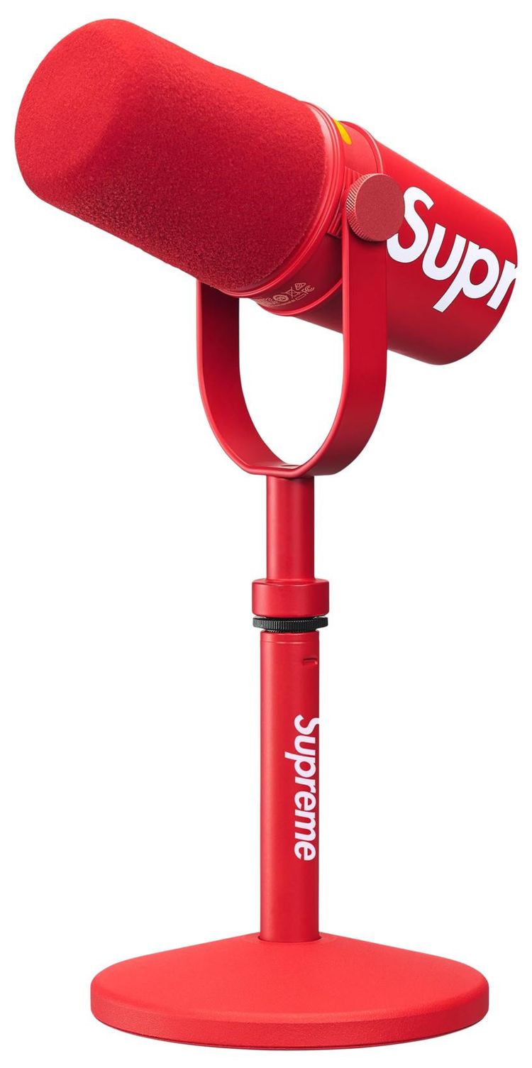 Supreme x Shure Mv7 Microphone Red