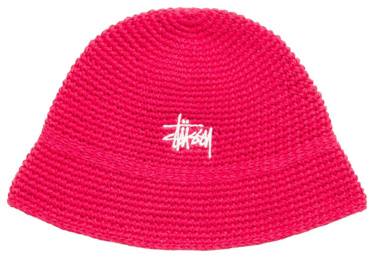 Stussy Basic Knit Bucket Hat Red
