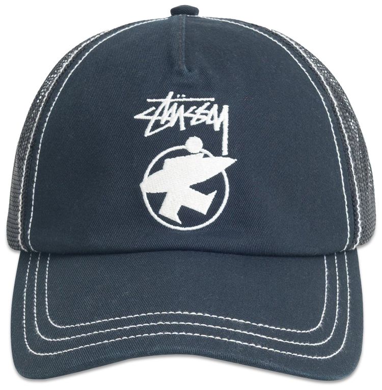 Stussy Surfman Trucker Black