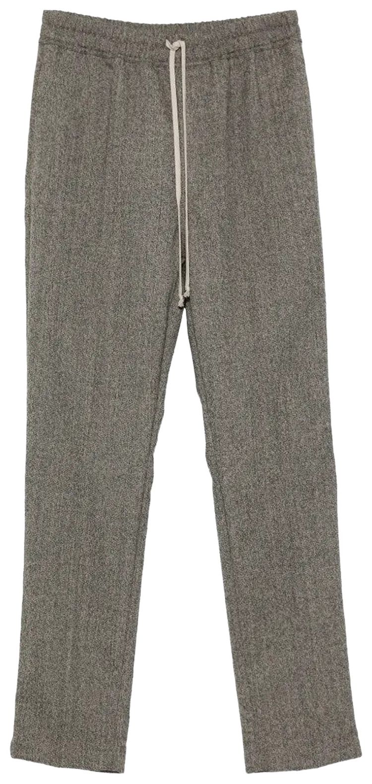 Rick Owens Drawstring Slim Long Pants Black Melange