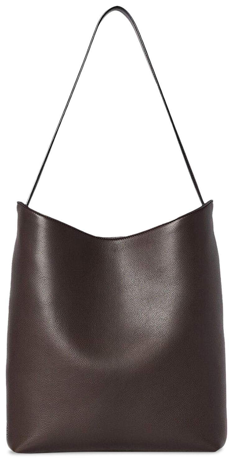 The Row Alma Shoulder Bag Dark Brown