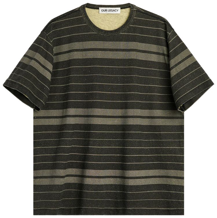 Our Legacy New Box T Shirt Ziggy Stripe Ease Jersey