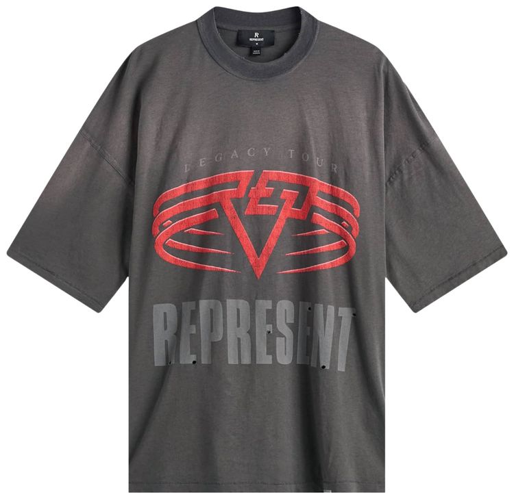 Represent Clo Living Legacy T Shirt Sun Fade Grey
