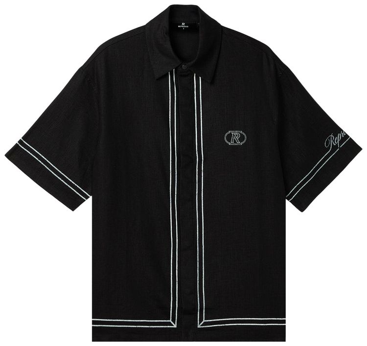 Represent Clo Border Shirt Jet Black