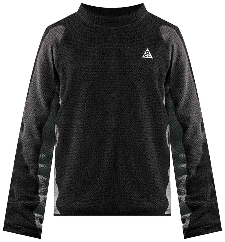 Nike ACG Wolf Lichen Crew Neck Top BlackAnthraciteCool GreySummit White