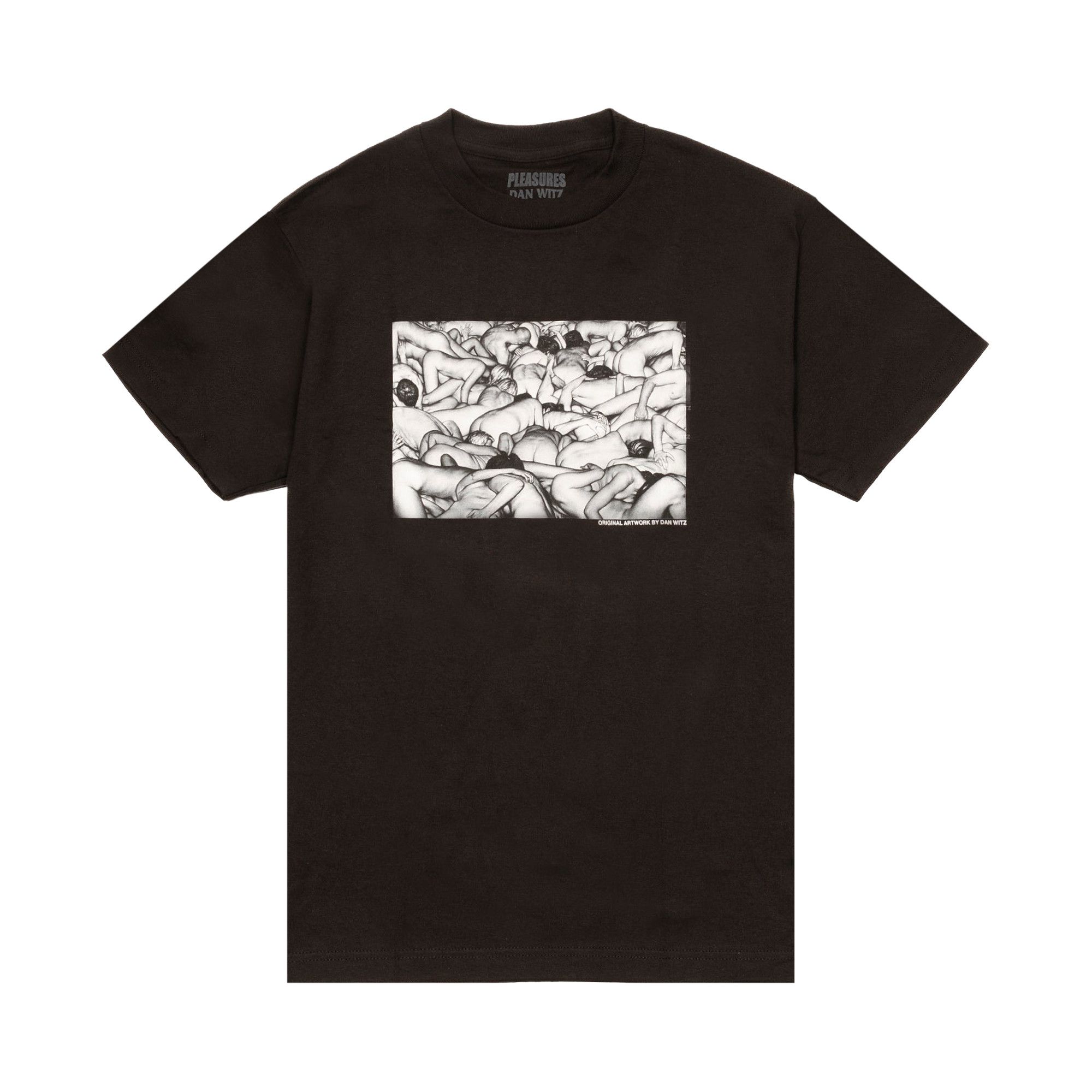 Buy Pleasures Orgy Tee 'Black' - P22SU043 BLAC | GOAT