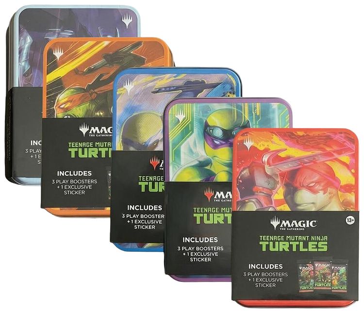 Magic The Gathering Teenage Mutant Ninja Turtles Tin Set of 5