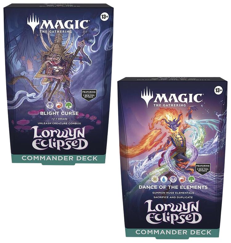 Magic The Gathering Lorwyn Eclipsed Commander Decks Set of 2