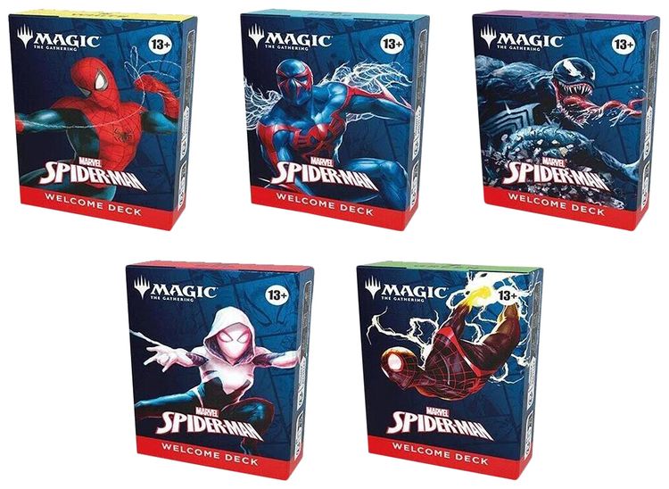 Magic The Gathering Marvels Spider Man Welcome Decks Set of 5