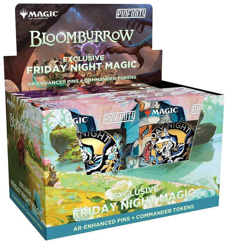 Magic The Gathering Bloomburrow Pinfinity Friday Night Magic AR Enhanced Pin  Commander Token Display