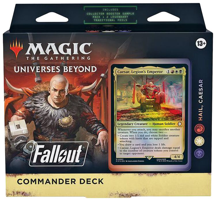 Magic The Gathering Universes Beyond Fallout Hail Caesar Commander Deck