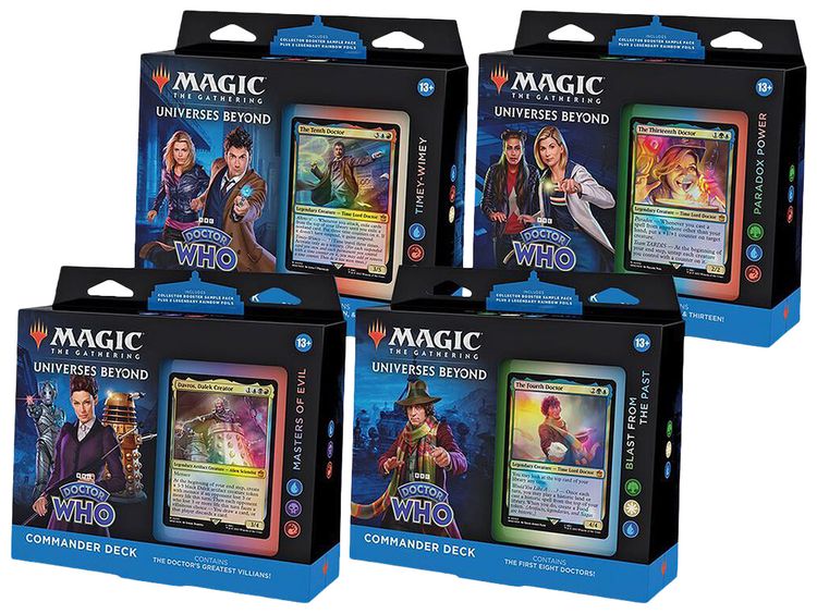 Magic The Gathering Universes Beyond Doctor Who Commander Deck Display