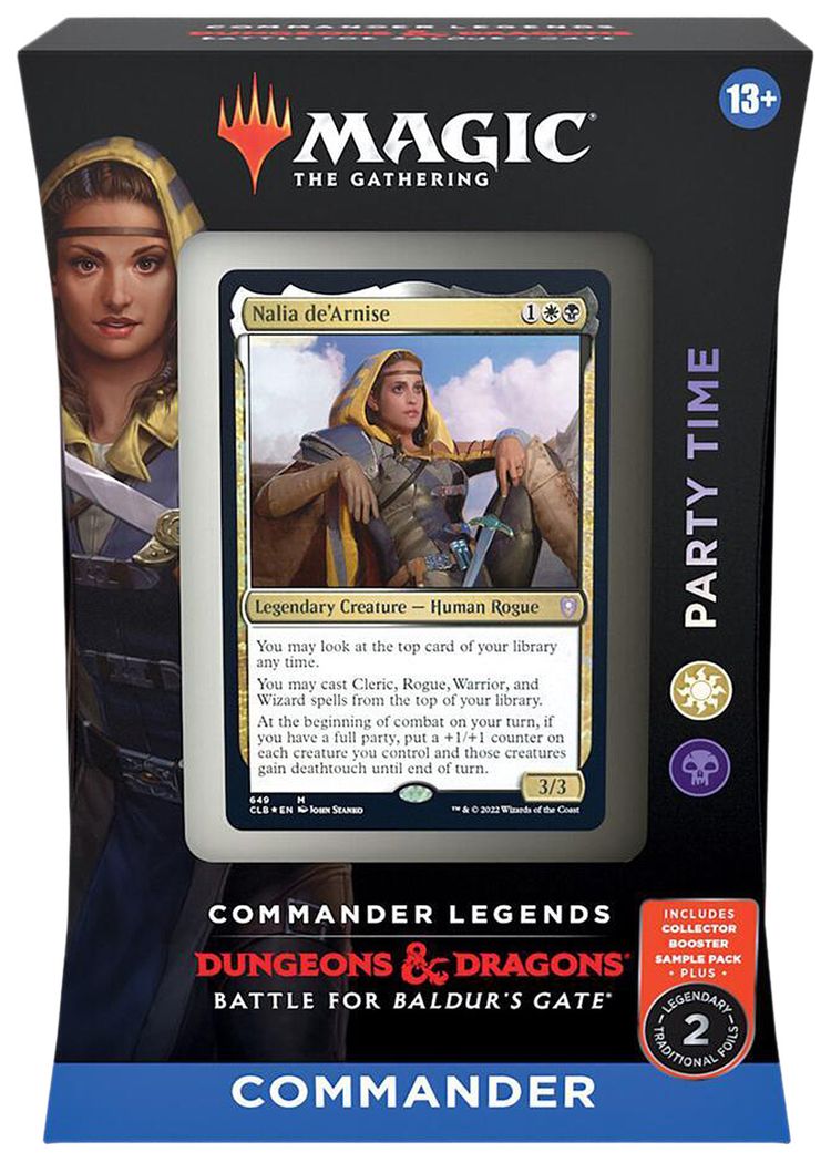 Magic The Gathering Commander Legends Battle for Baldurs Gate Party Time Commander Deck Minimal Packaging