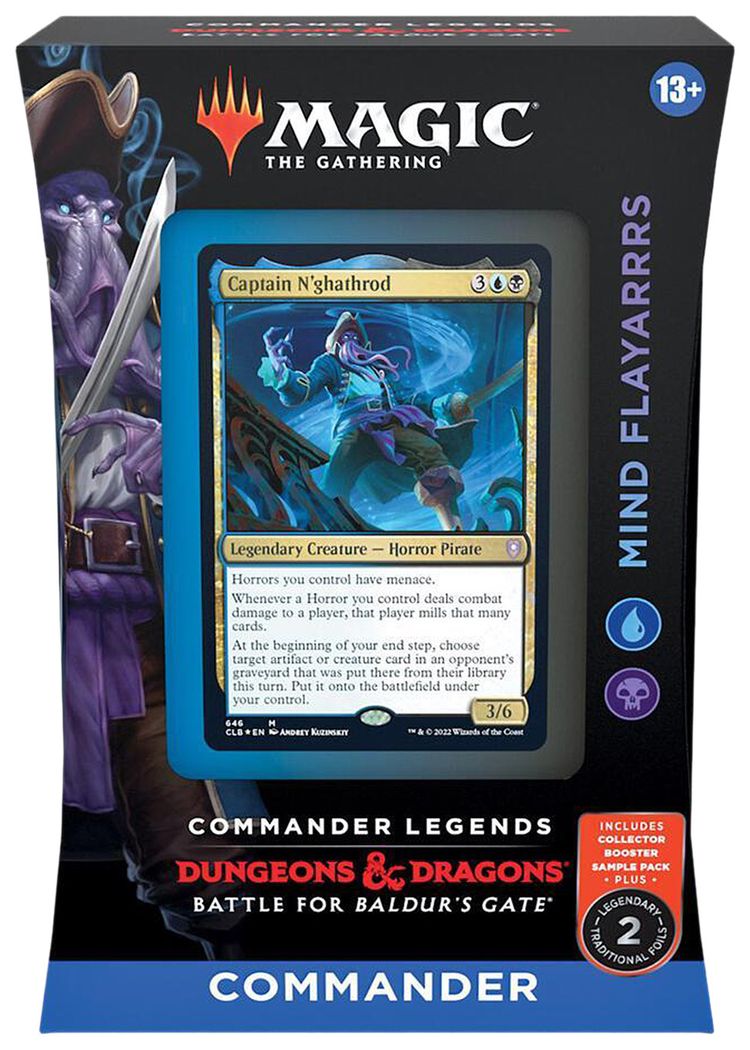 Magic The Gathering Commander Legends Battle for Baldurs Gate Mind Flayarrrs Commander Deck Minimal Packaging
