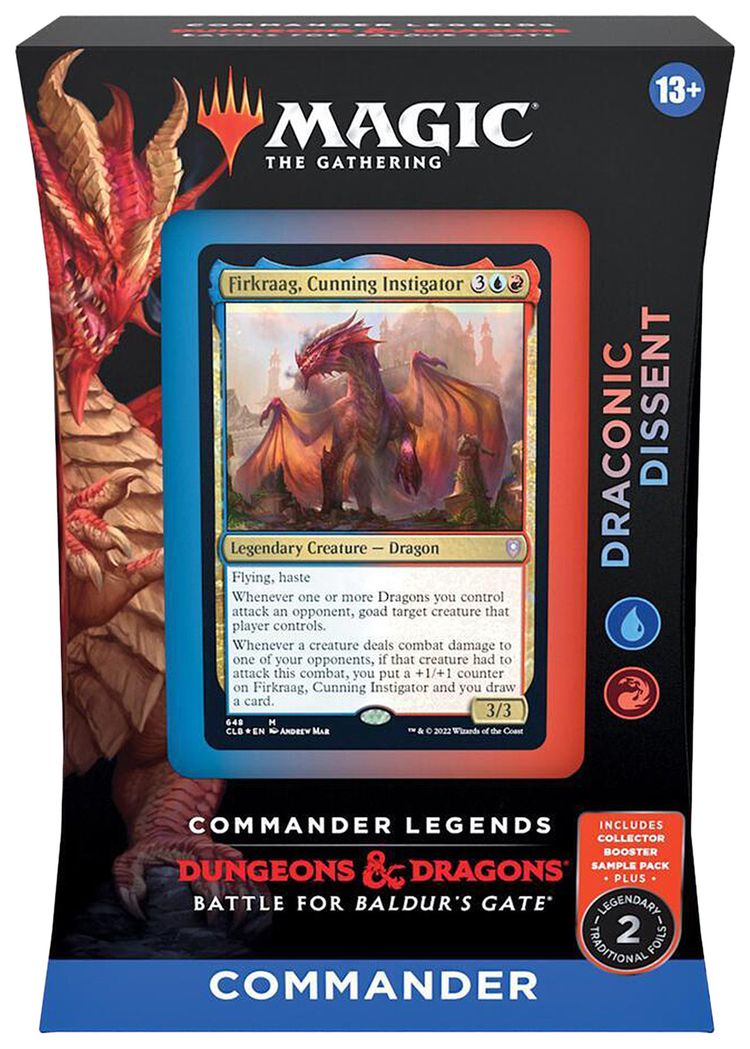 Magic The Gathering Commander Legends Battle for Baldurs Gate Draconic Dissent Commander Deck