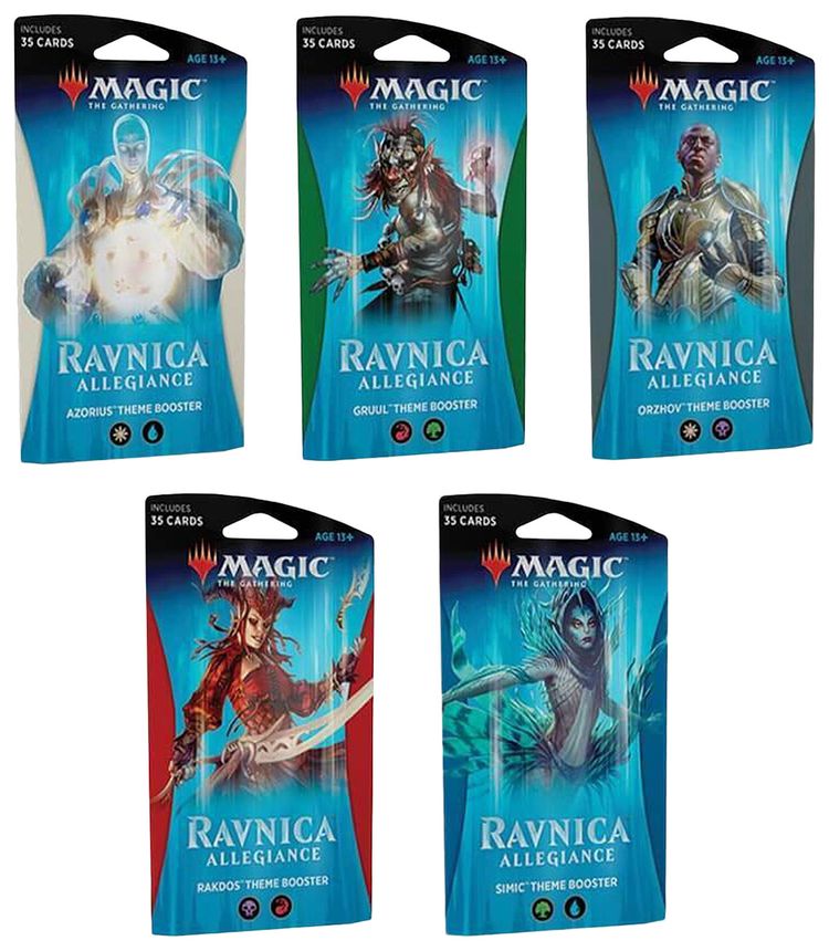 Magic The Gathering Ravnica Allegiance Theme Booster Pack Set of 5