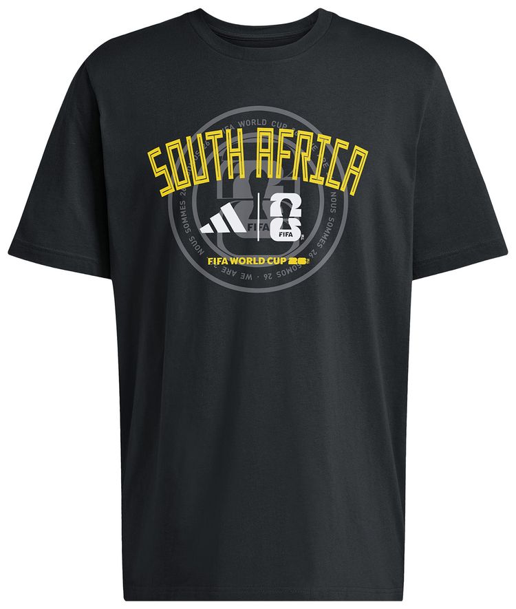 Adidas FIFA World Cup 26 Qualifier Tee South Africa Black